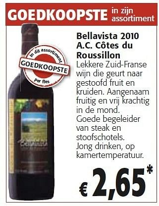 Promoties Roussillon - Rode wijnen - Geldig van 26/10/2011 tot 08/11/2011 bij Colruyt