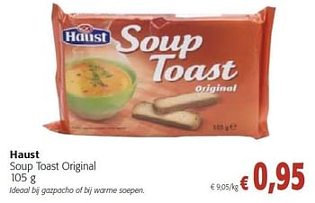 Promoties Soup toast original - Haust - Geldig van 26/10/2011 tot 08/11/2011 bij Colruyt
