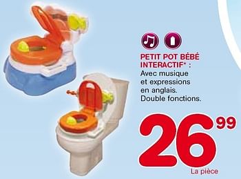 Produit Maison Trafic Petit Pot Bebe Interactif En Promotion Chez Trafic