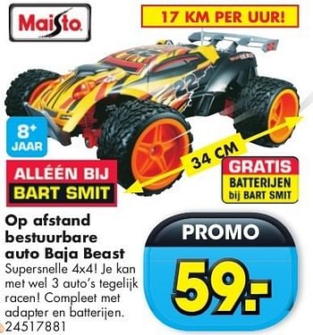 Promoties Op afstand bestuurbare auto baja beast - Maisto - Geldig van 29/10/2011 tot 31/12/2011 bij Bart Smit