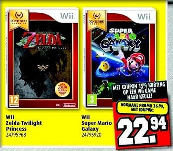 Promotions Wii zelda twilight princess - Nintendo - Valide de 29/10/2011 à 20/11/2011 chez E-Plaza