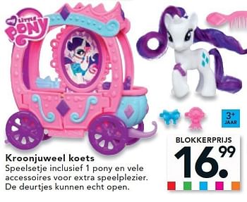 maandelijks terugtrekken uitgebreid My Little Pony Kroonjuweel koets - Promotie bij Blokker
