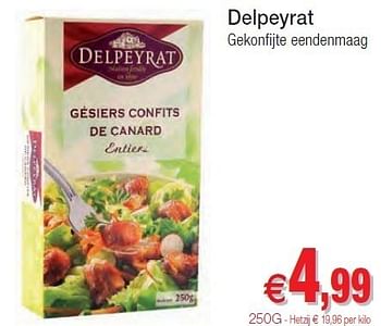 Promoties Delpeyrat gekonfijte eendenmaag - Delpeyrat - Geldig van 01/11/2011 tot 06/11/2011 bij Intermarche