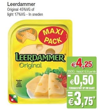Promoties Leerdammer original - Leerdammer - Geldig van 01/11/2011 tot 06/11/2011 bij Intermarche
