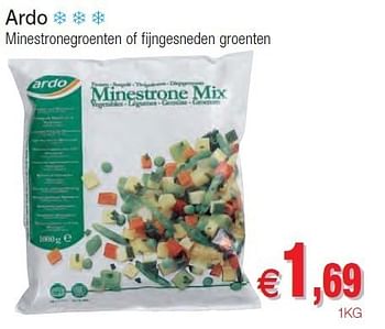 Promotions Ardo minestronegroenten of fijngesneden groenten - Ardo - Valide de 01/11/2011 à 06/11/2011 chez Intermarche