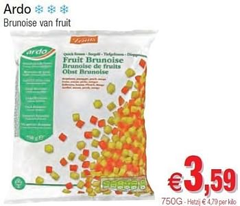 Promoties Ardo brunoise van fruit - Ardo - Geldig van 01/11/2011 tot 06/11/2011 bij Intermarche