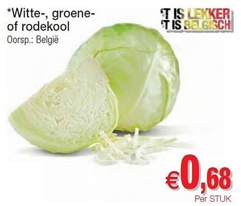 Promoties Witte-, groeneof rodekool - Huismerk - Intermarche - Geldig van 01/11/2011 tot 06/11/2011 bij Intermarche
