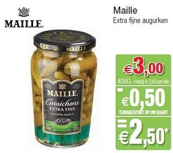 Promoties Maille extra fijne augurken - Maille - Geldig van 01/11/2011 tot 06/11/2011 bij Intermarche