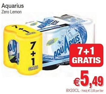 Promoties Aquarius zero lemon - Aquarius - Geldig van 01/11/2011 tot 06/11/2011 bij Intermarche