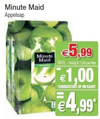 Promoties Minute maid appelsap - Minute Maid - Geldig van 01/11/2011 tot 06/11/2011 bij Intermarche