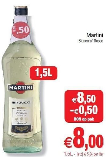 Promoties Martini bianco of rosso - Martini - Geldig van 01/11/2011 tot 06/11/2011 bij Intermarche