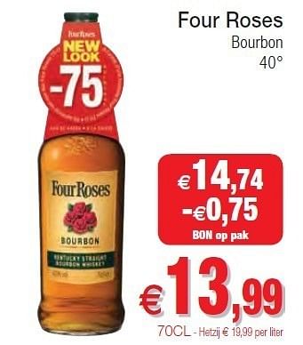 Promoties Four roses bourbon - Four Roses - Geldig van 01/11/2011 tot 06/11/2011 bij Intermarche