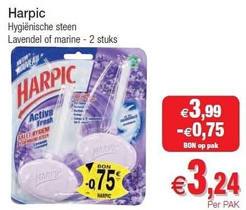 Promoties Harpic hygiënische steen - Harpic - Geldig van 01/11/2011 tot 06/11/2011 bij Intermarche