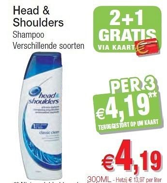 Promoties Head & shoulders shampoo - Head & Shoulders - Geldig van 01/11/2011 tot 06/11/2011 bij Intermarche