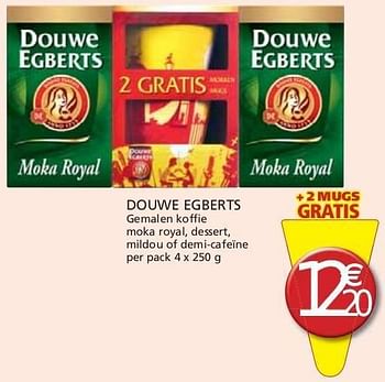 Promoties Douwe egberts gemalen koffie moka royal - Douwe Egberts - Geldig van 01/11/2011 tot 13/11/2011 bij Champion