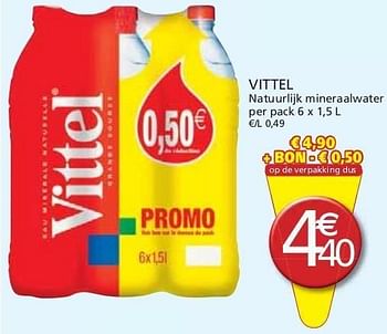 Promoties Vittel natuurlijk mineraalwater - Vittel - Geldig van 01/11/2011 tot 13/11/2011 bij Champion