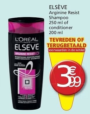 Promoties Elsève arginine resist shampoo - Elseve - Geldig van 01/11/2011 tot 13/11/2011 bij Champion