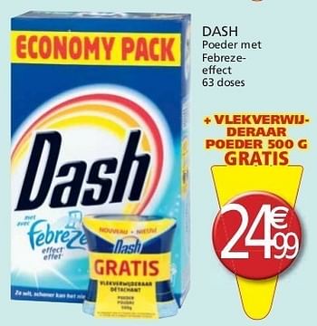 Promoties Dash poeder met febrezeeffec - Dash - Geldig van 01/11/2011 tot 13/11/2011 bij Champion