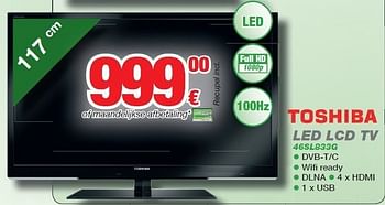 Promotions Led lcd tv - Toshiba - Valide de 01/11/2011 à 30/11/2011 chez ElectronicPartner