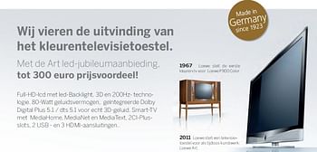 Promoties Het kleurentelevisietoestel - Loewe - Geldig van 01/11/2011 tot 30/11/2011 bij ElectronicPartner