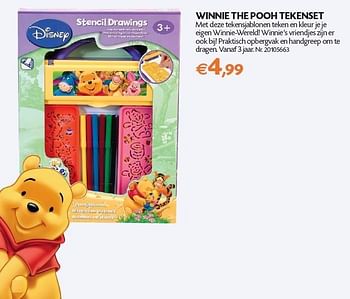 Promoties Winnie the pooh tekenset - Disney - Geldig van 01/11/2011 tot 14/11/2011 bij Fun