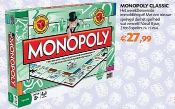Promotions Monopoly classic - Parker Games - Valide de 01/11/2011 à 14/11/2011 chez Fun