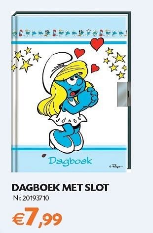 Promoties Dagboek met slot - De Smurfen - Geldig van 01/11/2011 tot 14/11/2011 bij Fun
