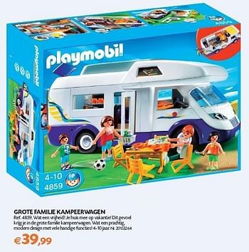 Promotions Grote familie kampeerwagen - Playmobil - Valide de 01/11/2011 à 14/11/2011 chez Fun