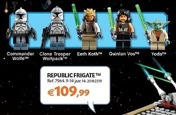 Promoties Republic frigate?? - Lego - Geldig van 01/11/2011 tot 14/11/2011 bij Fun