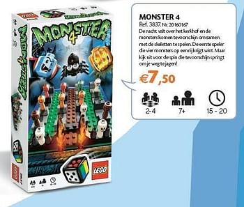 Promotions Monster 4 - Lego - Valide de 01/11/2011 à 14/11/2011 chez Fun