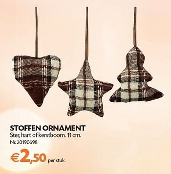 Promotions Stoffen ornament - Produit maison - Fun - Valide de 01/11/2011 à 14/11/2011 chez Fun