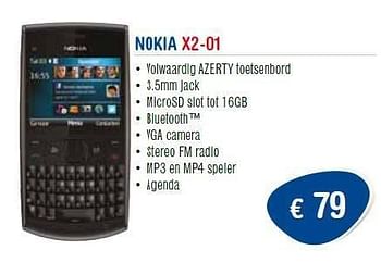 Promotions Nokia x2-01 - Nokia - Valide de 01/11/2011 à 30/11/2011 chez Belcompany