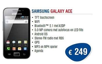 Promoties Samsung galaxy ace - Samsung - Geldig van 01/11/2011 tot 30/11/2011 bij Belcompany