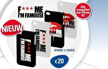 Promotions Iphone 4 cover - F*** me I'm famous! - Valide de 01/11/2011 à 30/11/2011 chez Belcompany