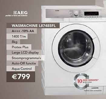 Promotions Wasmachine l87485fl - AEG - Valide de 01/11/2011 à 30/11/2011 chez ElectronicPartner