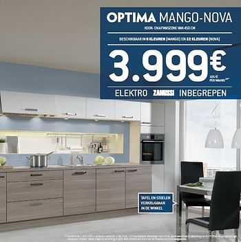 Promotions Optima mango - nova - Produit maison - Ixina - Valide de 01/11/2011 à 30/11/2011 chez IXINA
