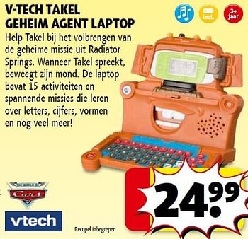 Promotions V-tech takel geheim agnt laptop - Vtech - Valide de 01/11/2011 à 06/11/2011 chez Kruidvat