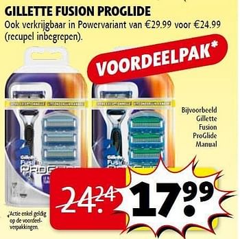 Promotions Gillette fusion proglide manual - Gillette - Valide de 01/11/2011 à 06/11/2011 chez Kruidvat