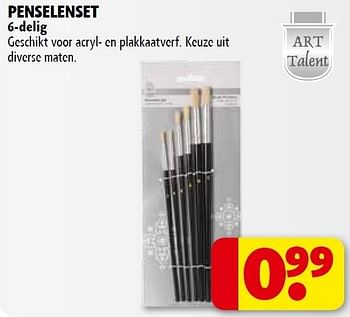 Promoties Penselenset - Art Talent - Geldig van 01/11/2011 tot 06/11/2011 bij Kruidvat