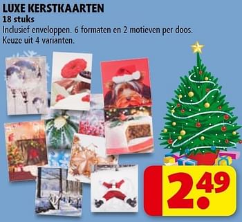 Promoties Luxe kerstkaarten - Huismerk - Kruidvat - Geldig van 01/11/2011 tot 06/11/2011 bij Kruidvat