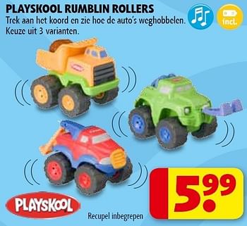 Promoties Playskool rumblin rollers - Playskool - Geldig van 01/11/2011 tot 06/11/2011 bij Kruidvat