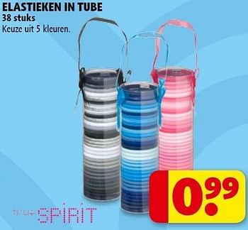 Promotions Elastieken in tube - True Spirit - Valide de 01/11/2011 à 06/11/2011 chez Kruidvat
