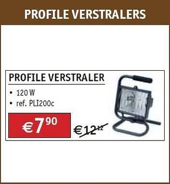 Promoties Profile verstraler - Profile - Geldig van 01/11/2011 tot 30/11/2011 bij Bouwcenter Frans Vlaeminck
