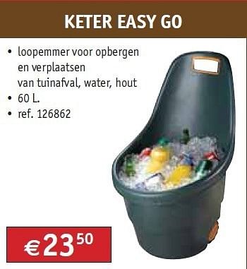 Promoties Keter easy go - Keter - Geldig van 01/11/2011 tot 30/11/2011 bij Bouwcenter Frans Vlaeminck