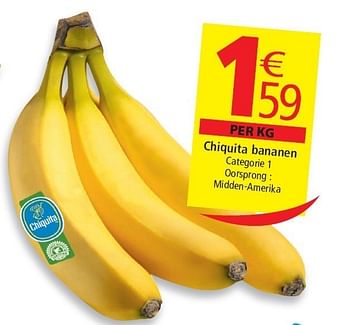 Promoties Chiquita bananen - Chiquita - Geldig van 02/11/2011 tot 08/11/2011 bij Match
