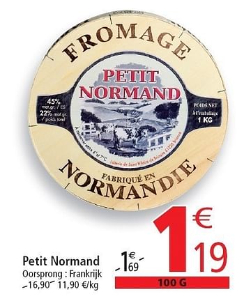 Promoties Petit normand - Petit normand - Geldig van 02/11/2011 tot 08/11/2011 bij Match