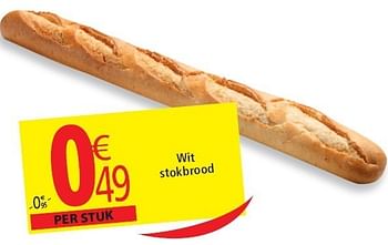 Promoties Wit stokbrood - Huismerk - Match - Geldig van 02/11/2011 tot 08/11/2011 bij Match