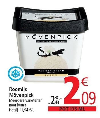 Promoties Roomijs mövenpick - Movenpick - Geldig van 02/11/2011 tot 08/11/2011 bij Match