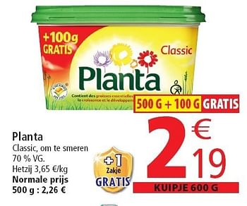 Promotions Planta classic - Planta - Valide de 02/11/2011 à 08/11/2011 chez Match