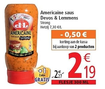 Promoties Americaine samericaus devos & lemmens - Devos Lemmens - Geldig van 02/11/2011 tot 08/11/2011 bij Match